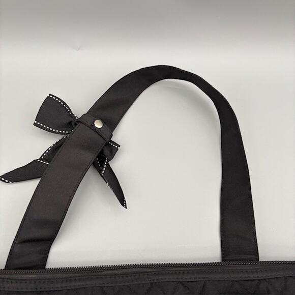 Denver Broncos Black Custom Rhinestone Logo Quilted Tote Bag Purse - Picture 13 of 13